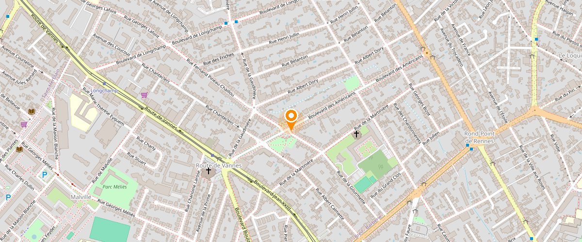 Plan de situation de KOP44, 1 place George Washington à Nantes